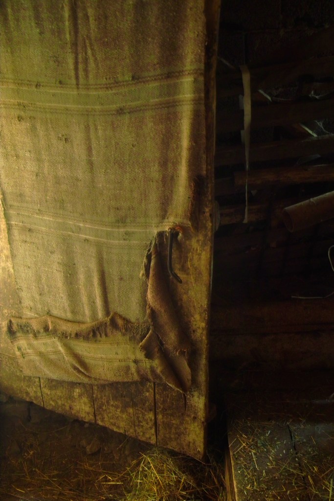 Въпреки че е в дрипи 100-годишната врата все още има здрави панти